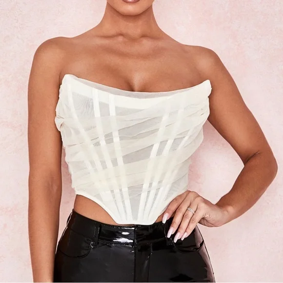 House of CB Cream Melinda Corset Size Medium - Picture 2 of 8